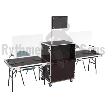 Produit Flight case d'accueil avec 2 tables et rangements Image