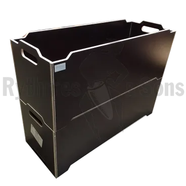 Lot de 2 bacs de transport empilables 800x300x300