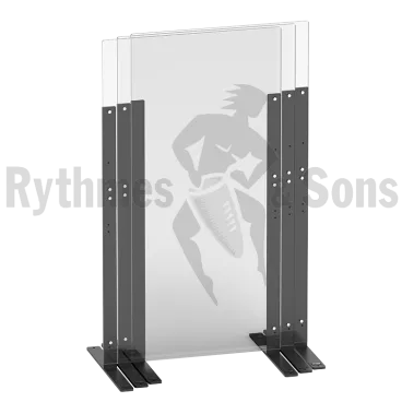 1 x H1,50m  Mobile and 100% transparent Partition Wall Divider