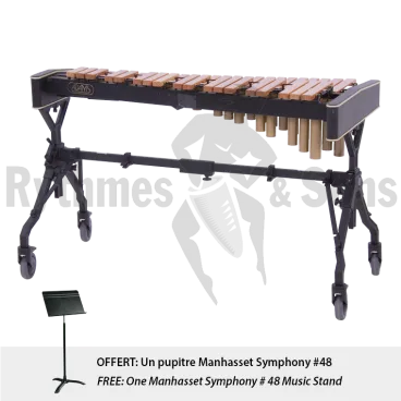 Xylophone ADAMS 3 octaves 1/2 light rosewood+Pupitre Manhasset Symphony #48