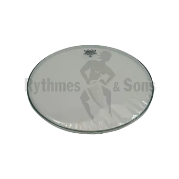 Peau REMO Ambassador sablée pour caisse claire Ø15"