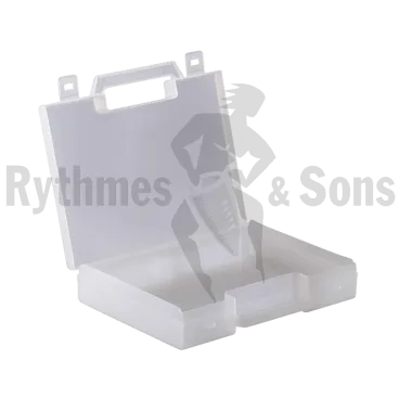 Transparent case dim. int. 222x160xH39 mm