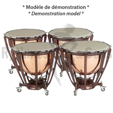 Set of 4 timpanies PREMIER 25"+28"+30"+32" Elite Polished parabolic copper kettle