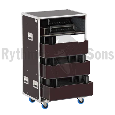 Rack à bacs pour 20 postes de conférence MXCW640 SHURE + microphones + antenne + chargeur