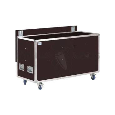 Flight case pour 10 PAR 64 avec crochets