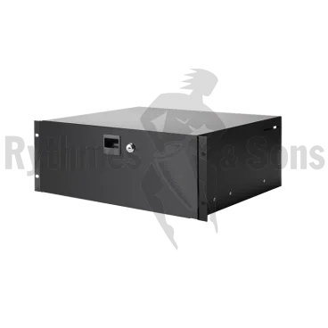 Tiroir rackable 19" acier  4U prof. 373mm + Capitonnage