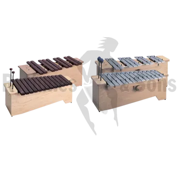 Jeu d'un xylophone et d'un métallophone Alto CADESON