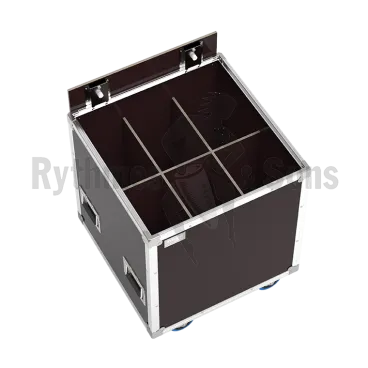 Flight-case OPENROAD® 600x600xH600 pour 6 (3x2) projecteurs