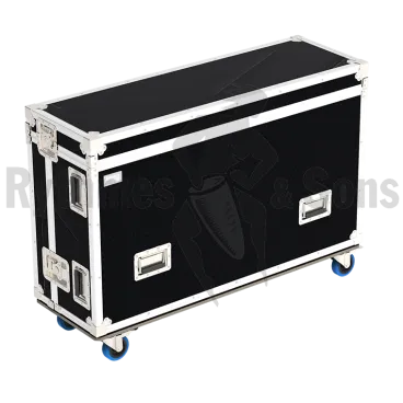 ETC Ion Xe20 + Fader Wing + 2 écrans 24" Flight-⁠case pour console lumière + 2 écrans 24"