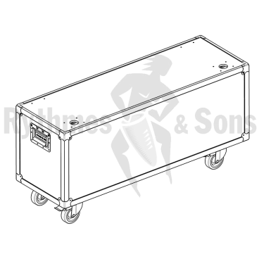 Flight-⁠case pour 4 lyres MARTIN Rush MH6 Wash