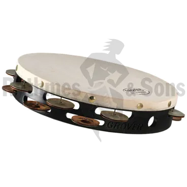 GROVER T2/GSPH Tambourin Ø10"/25cm Argent Hybride