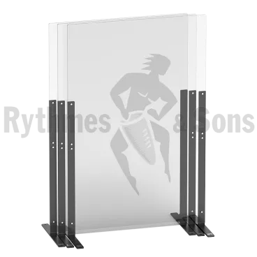 1,50 x H1,87m Cloison de séparation mobile 100% transparente