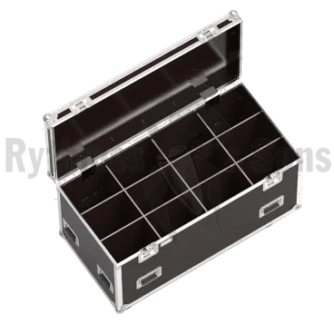 4x3 compartiments bois + mousse dans le fond pour malle 1200x600xH600