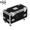 Flight-case Classique HEXA 1200x600xH600 pour 8 (4x2) projecteurs