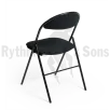 RYTHMES & SONS LILA® I Chaise pliante tissu noir