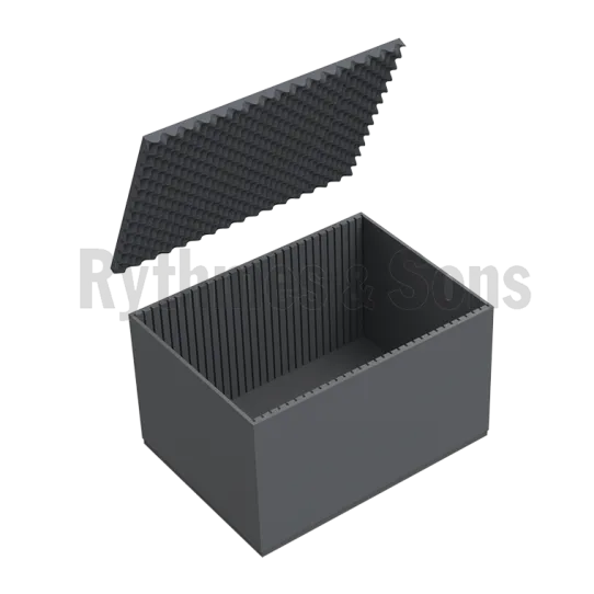 Capitonnage mousse rainurée