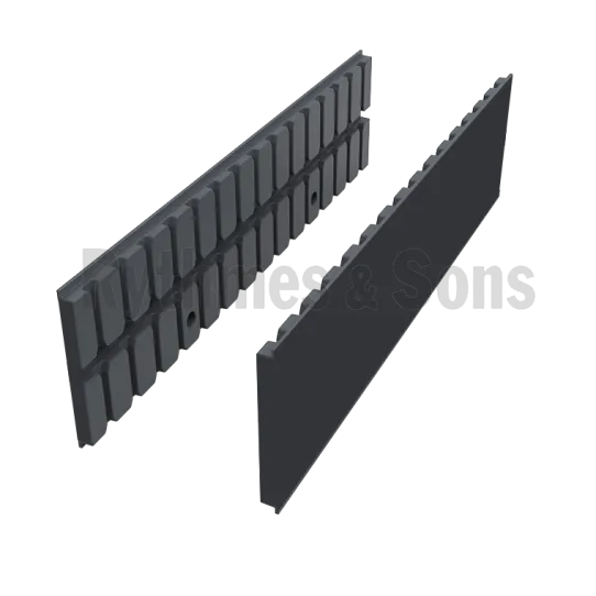 Côtés rainurées composite