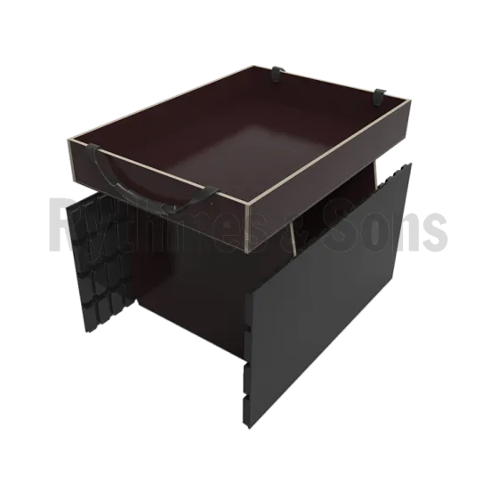 Grooved Composite Sides with Partitions and tray