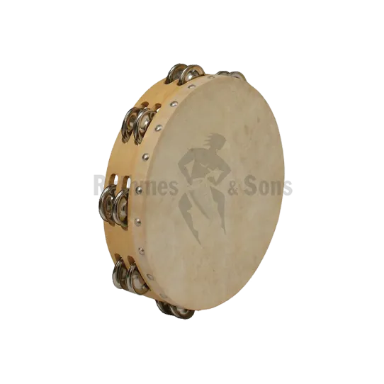 Tambourins avec 2 rangées de cymbalettes