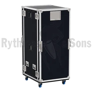 Mobile production shock mounted rack 24" 32U P800