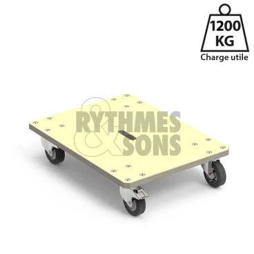 Produit Plateau roulant Extrême 800x600xE30mm Roul. Ø125 Image