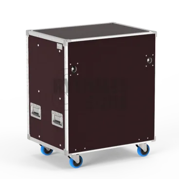 Flight-case OpenRoad® 800x600xH800 avec bacs et étagère amovibles pour accessoires