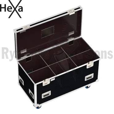 Flight-case Classique HEXA 1200x600xH600 pour 6 (3x2) projecteurs