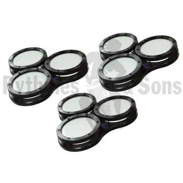 Set of 3 Cool drums Trio 6" Black Edition