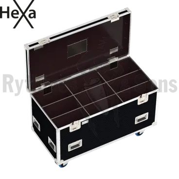 Flight-case Classique HEXA 1200x600xH600 pour 9 (3x3) projecteurs