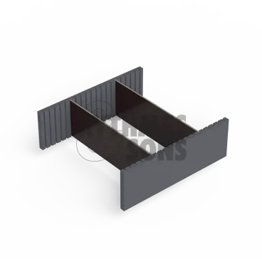 Kit de cloisons amovibles pour bac H300 Largeur 600 mm