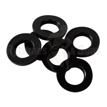 Black polyethylene washers 14x6,2x2