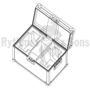 MARTIN Rush MH5 Profile Flight case pour 2 lyres