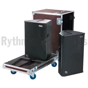 Flight-case 2 enceintes PS15 NEXO