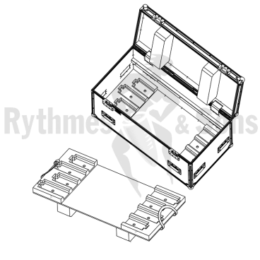 Produit Flight-case pour 8 rampes OXO, SHOWTEC Funstrip, Funstrip Led, Sunstrip Active DMX Image