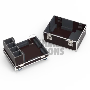 Flight-⁠case pour vidéoprojecteur CHRISTIE sur châssis QWIKRIG V2