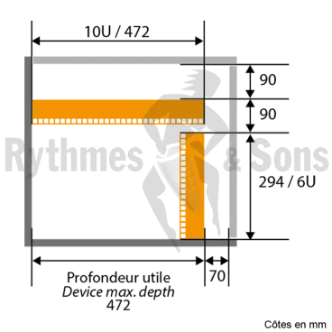 Régie 19" OPENROAD® à poser 6Ux10U