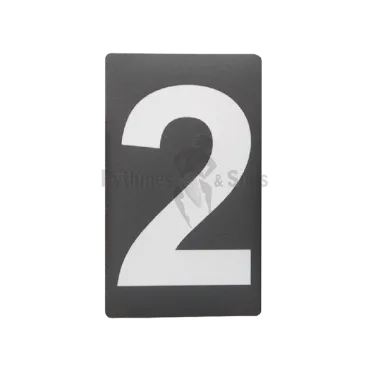 Product Adhesive label Nr 2 H100 Grey/black Image