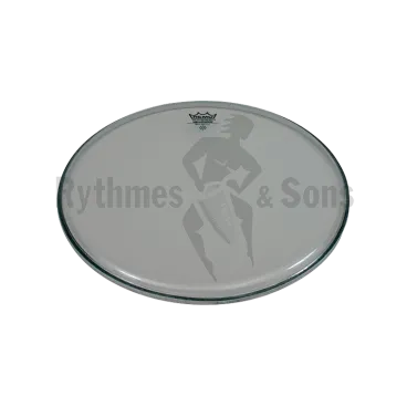 Peau REMO Ambassador transparente pour grosse caisse de batterie Ø18"