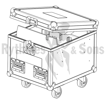 VERLINDE STAGEMAKER SR1 ECO Flight case for 2 chain hoists