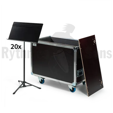 Produit 20x pupitres pliants MANHASSET® Voyager #52 + flight-⁠case Image