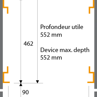 Heavy Classic 19" Rack 6U depth 550 mm