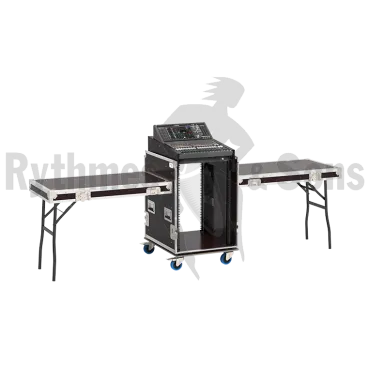 Produit Régie mobile 19" classique 16Ux14U avec pupitre et 2 tables Image