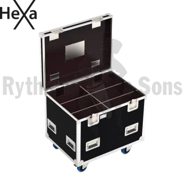 HEXA Classic flight case 800x600xH600 for 6 (2x3) spotlights
