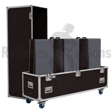 Flight-⁠case Classique pour 1 à 2 écrans de 54" à 75"