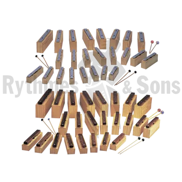 Set of 8 wood+8 Alu Alto CADESON