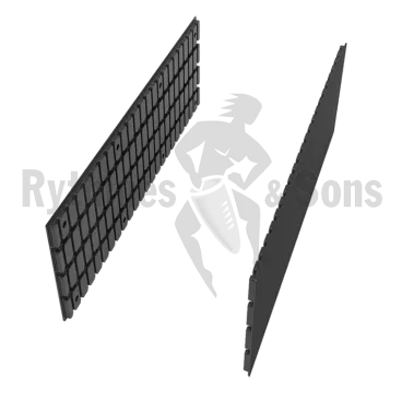 2 cotés rainurés composite pour malles L1200xH600 et H800