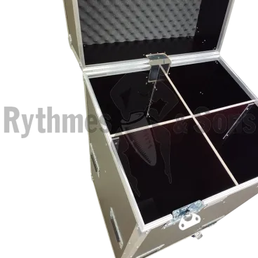 1110x1340xH1280 Flight-⁠case HEXA + 4 compartiments