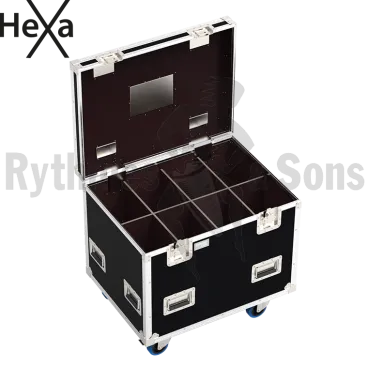 Flight-case Classique HEXA 800x600xH600 pour 8 (4x2) projecteurs