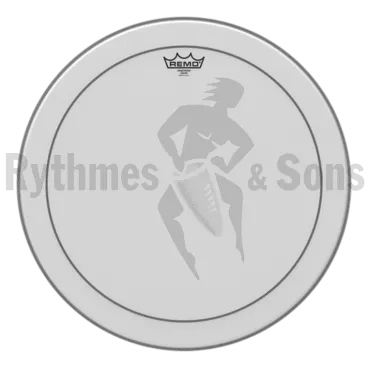 Peau REMO Pinstripe transparente pour grosse caisse de batterie Ø20"