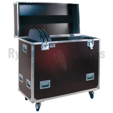 RYTHMES & SONS Set of 25 LILA® II chairs black polypropylen + flight case